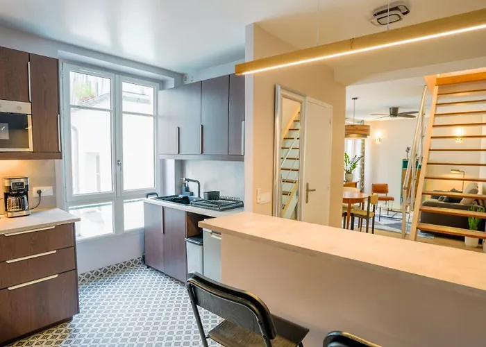 Spacious Duplex Oberkampf - Bail Mobilité